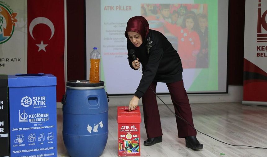 Keçiören’de öğrencilere sıfır atık eğitimi