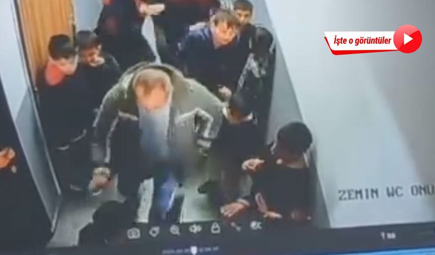 Çocuğuna kar topu atan öğrenciyi darbetti