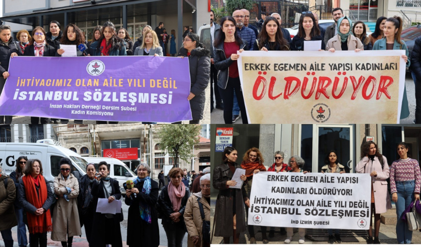 Kadınların 8 Mart açıklamalarında ‘İstanbul Sözleşmesi’ vurgusu