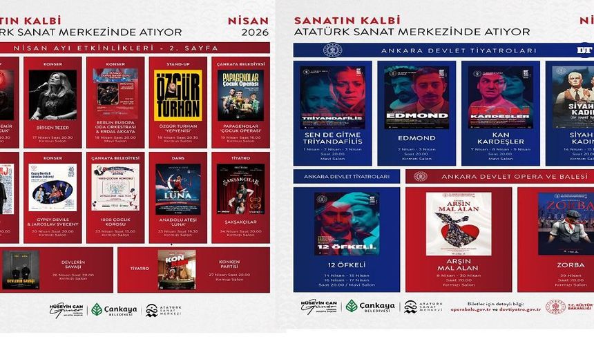 Atatürk Sanat Merkezi’nde nisan coşkusu