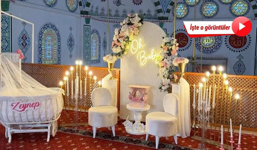 Camide skandal görüntüler: 'Baby shower' yaptılar!