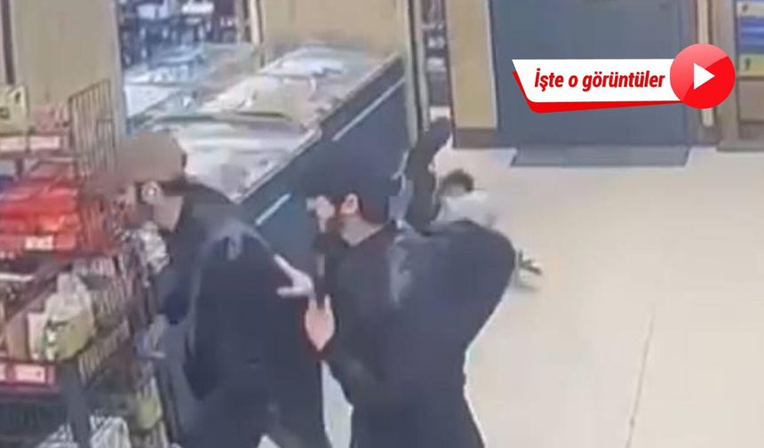 Kendilerinden şüphelenen market çalışanına yumruk atıp kaçtılar