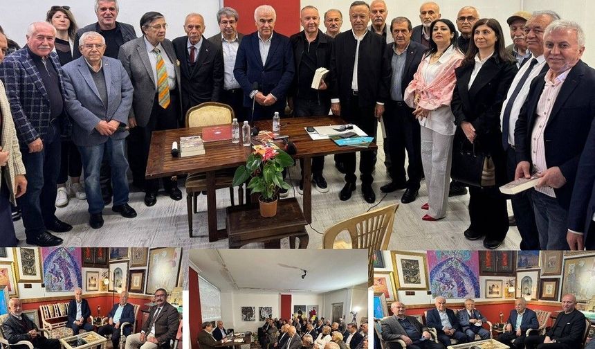 Nevzat Ceylan, kitaplarını okurları için imzaladı