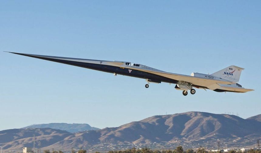 NASA’nın sessiz süpersonik uçağı X-59 ilk test uçuşuna hazırlanıyor