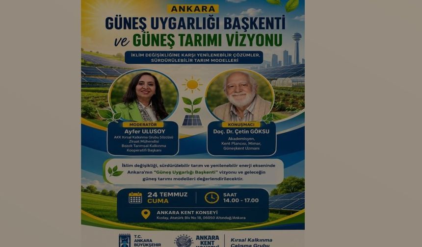 Ankara'nın geleceğine yön verecek iki vizyon projesi ilk kez tanıtılacak