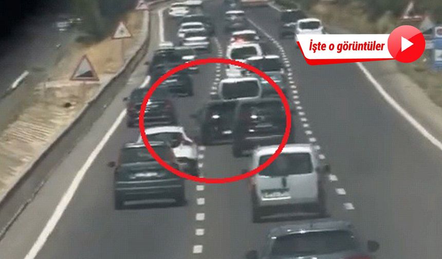 Bursa'da trafikte makas atan sürücüye 10 bin lira ceza: İşte o anlar!