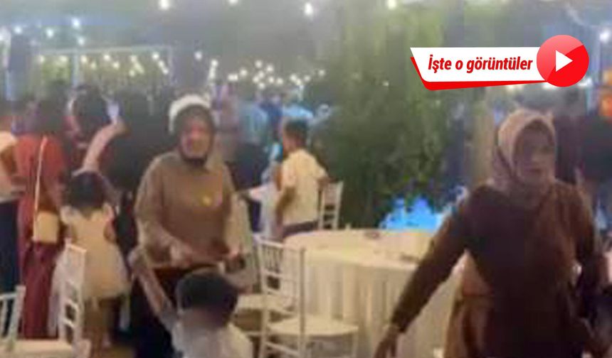 Düğünde 6 kişinin yaralandığı kavganın görüntüleri ortaya çıktı!