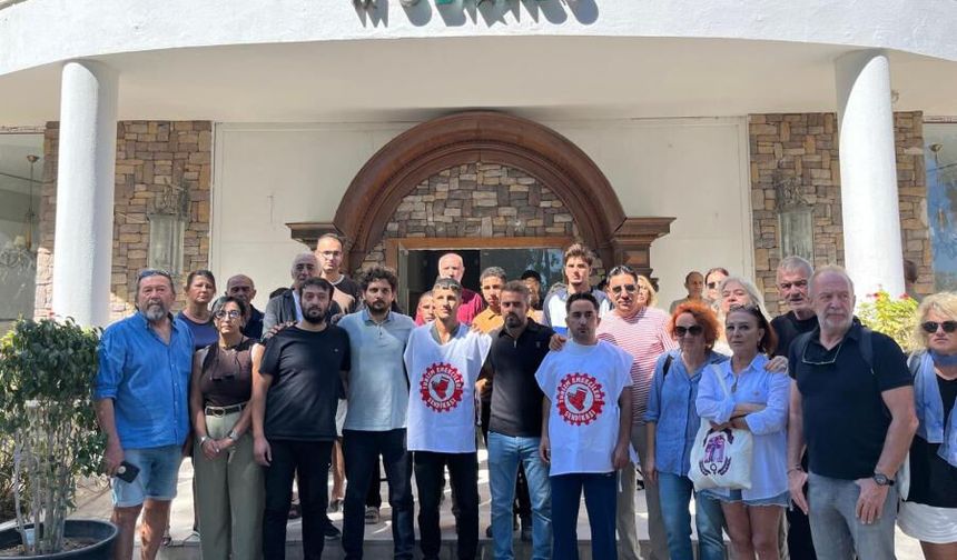 Bodrum'da maaşlarını alamayan otel çalışanları eyleme başladı