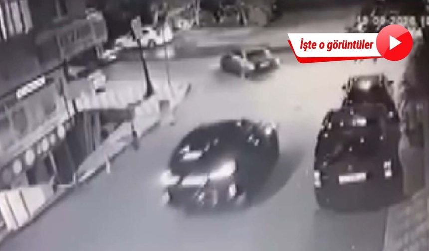 Üsküdar’da motokuryenin ağır yaralandığı kaza kamerada