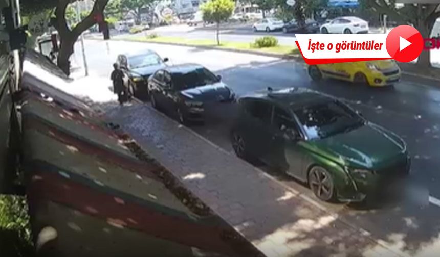 Sinyal kesici cihazla araçtan hırsızlık yapan 3 şüpheli kamerada!