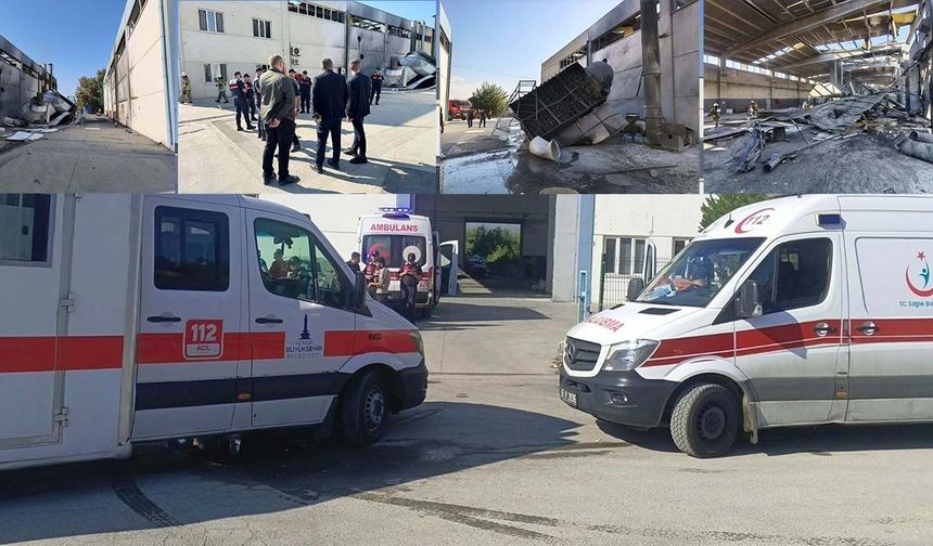 İzmir'de metal fabrikasında patlama; 3'ü ağır, 7 yaralı