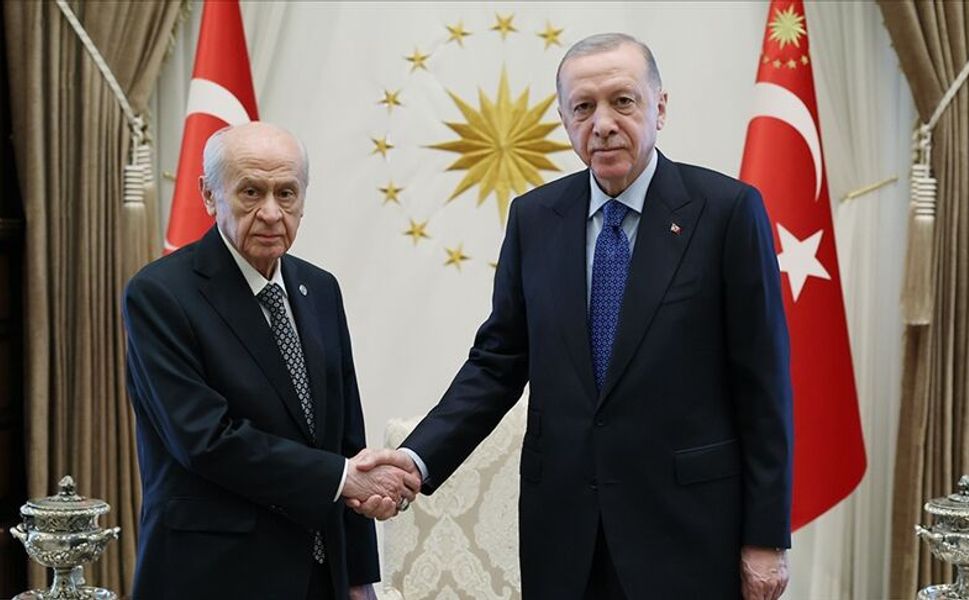 Erdoğan ile Bahçeli Beştepe'de görüştü