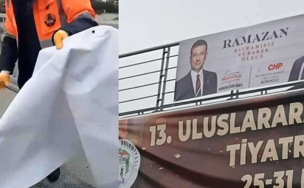 Ekrem İmamoğlu'nun memleketinde adının ve resminin olduğu afişler yasaklandı