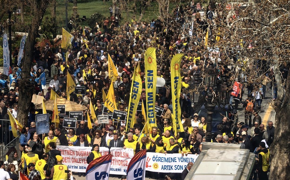 Ankara’da öğretmenler eylemde: ‘Yusuf Tekin istifa!’