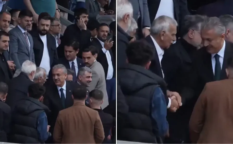 Ahmet Türk, yerine atanan kayyum ile birlikte maç izledi!