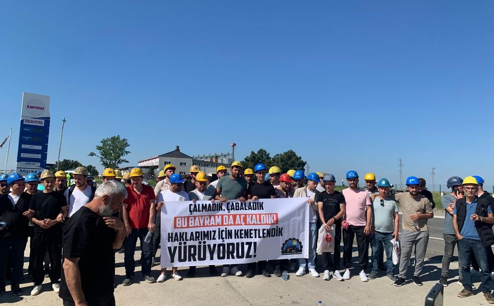 Edirne'de maden işçileri hakları için Uzunköprü'ye yürüyüş başlattı!