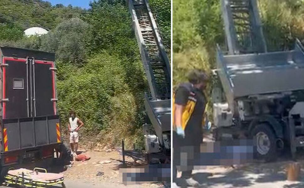 Ev taşıma sırasında yük asansörü elektrik hattının üzerine düştü: 2 ölü