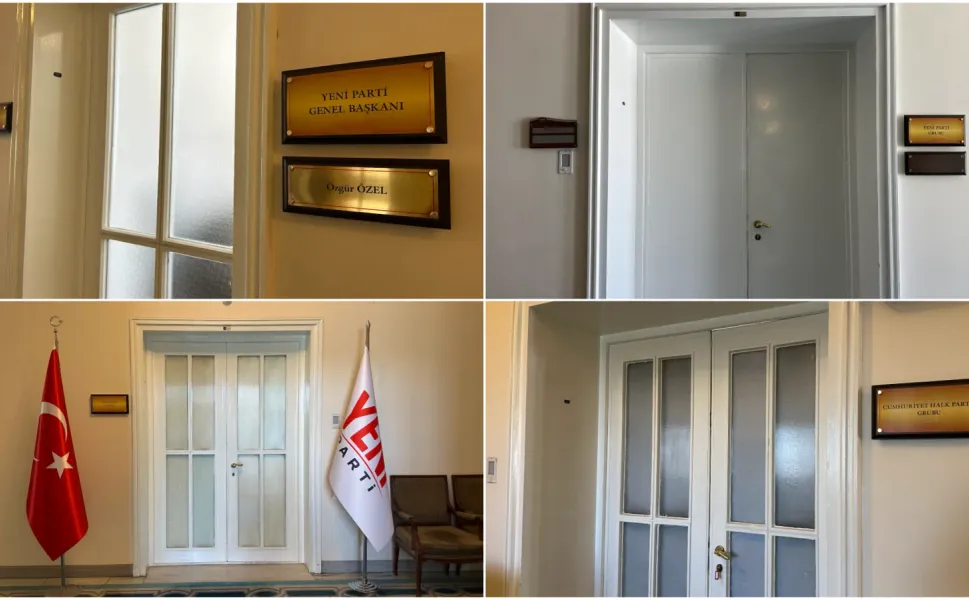 Meclis'te oda düzeni değişti: CHP ve Yeni Parti'nin kullanacağı alanlar belli oldu