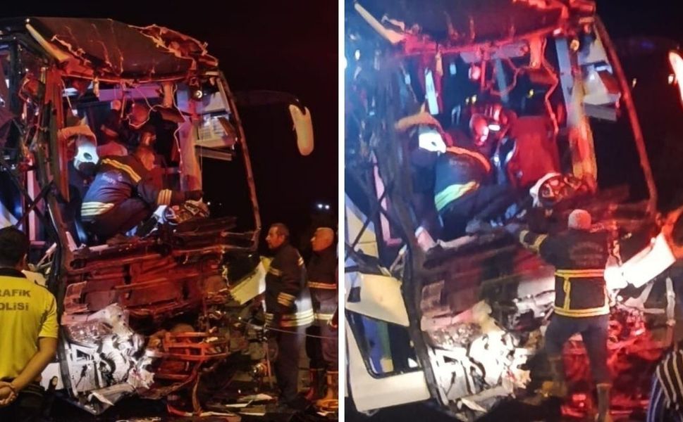 Gaziantep'te yolcu otobüsü ile tır çarpıştı: 2 ölü, 22 yaralı!
