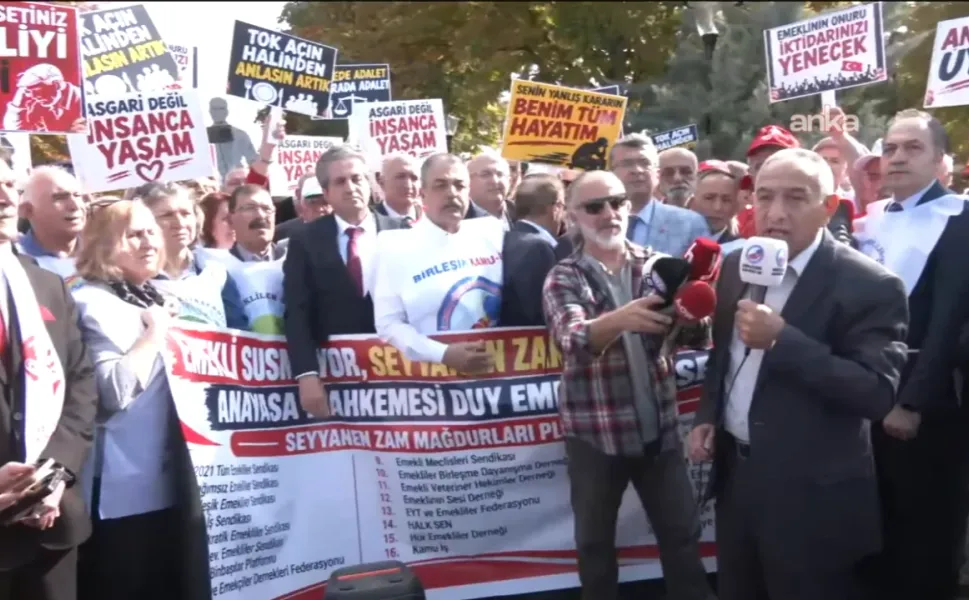 Ankara'daki emekli eyleminde intihar girişimi; kendini vurdu!