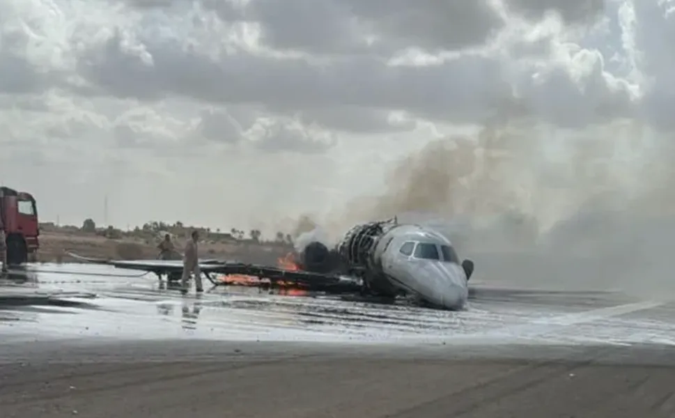 İş insanı Hamdi Akın'a ait jet Libya'da düştü