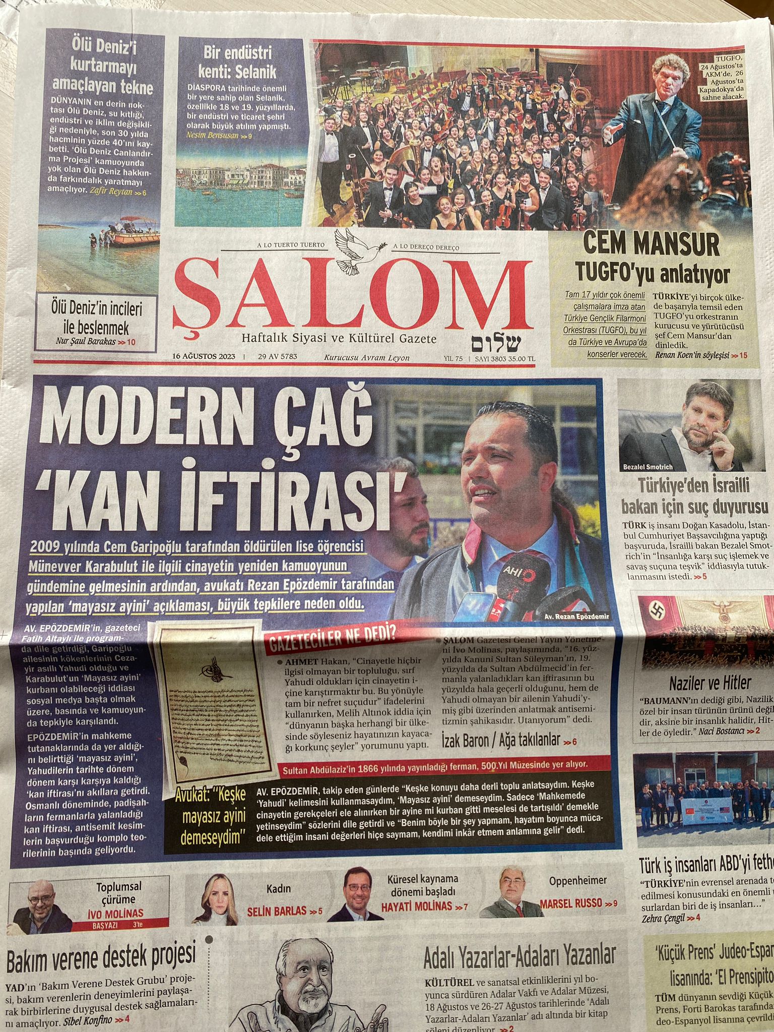 şalom gazetesi