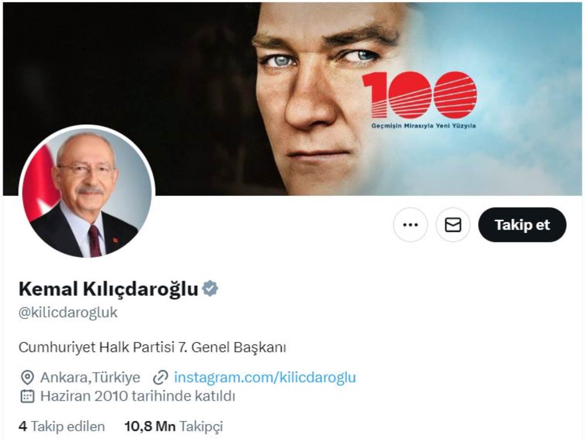 kemal kilicdaroglu-x-profili-degisti