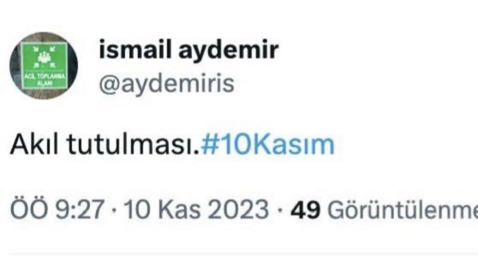 İsmail Aydemir tw 3