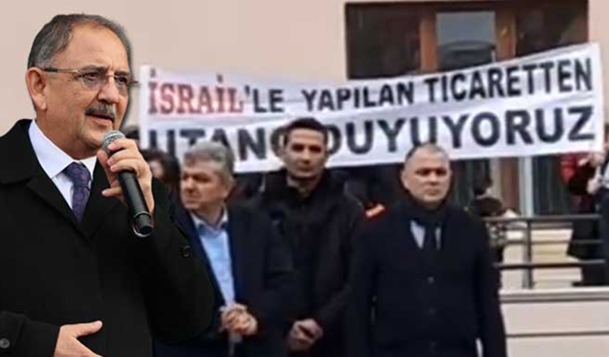 Bakan Mehmet Özhaseki’ye İsrail Ile Ticaret Protestosu