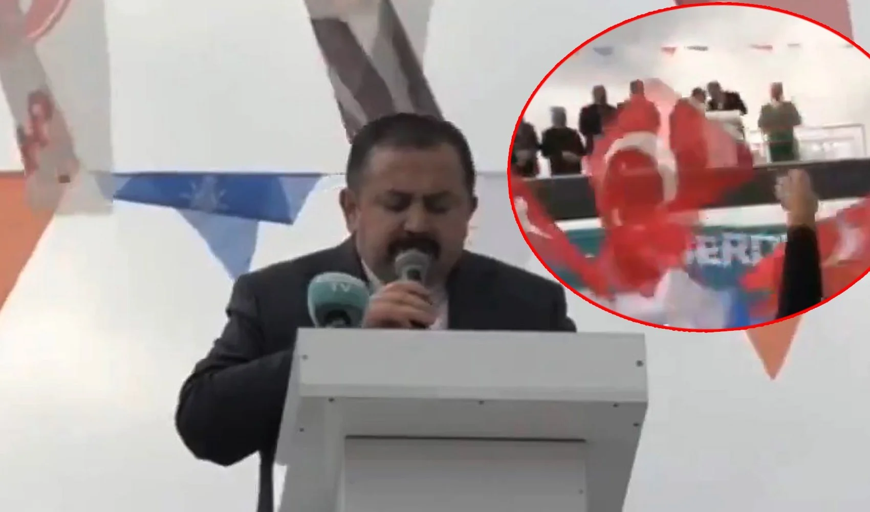 Yozgat'ta Ak Partili Aday Mikrofonu Açık Unuttu, Kullandığı Hakaret Alanda Duyuldu-1