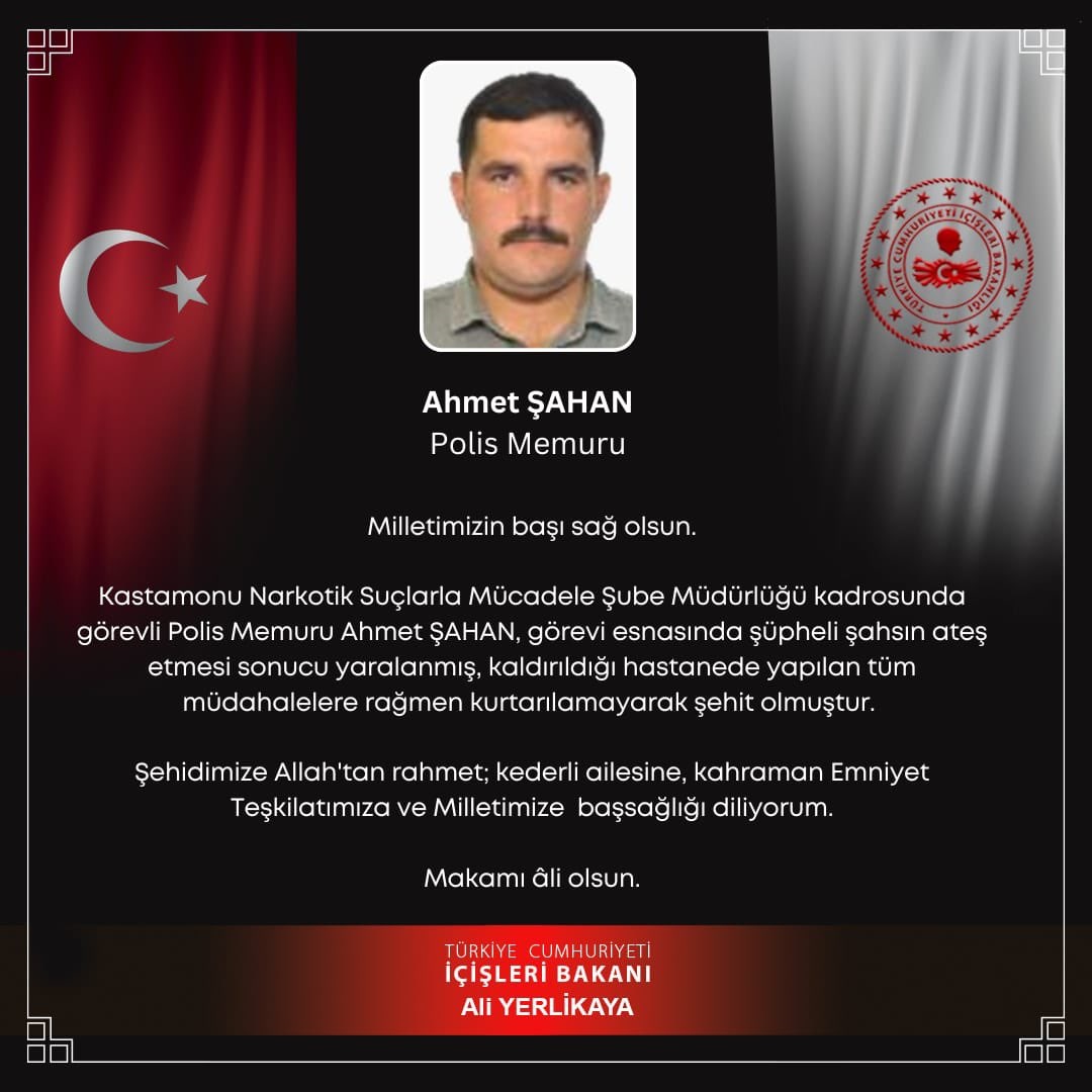 Şehit Polis Memuru Ahmet Şahan Kimdir 1