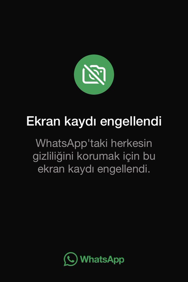 Whatsapp Ekran Görüntüsü Engel