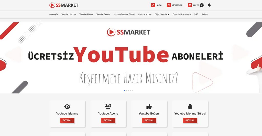 Youtube Abone Ss Market