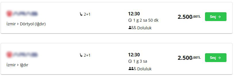 Izmir Iğdır Arası Otobüs Firması Blur