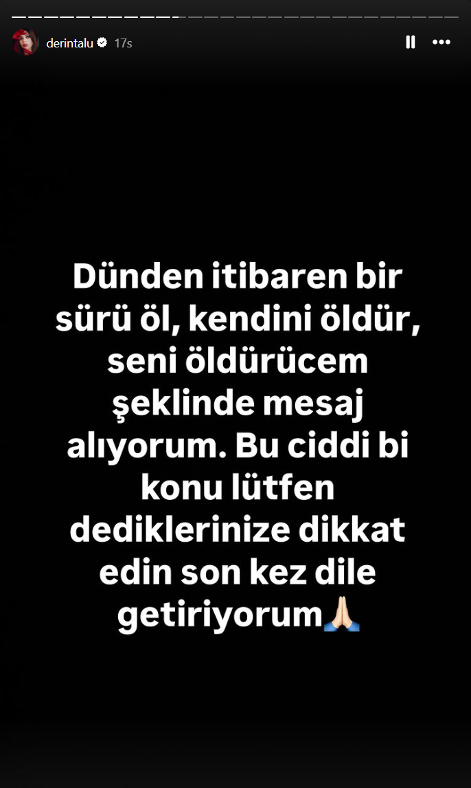Derin Talu Ölüm Mesajları