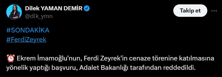 Ekol Tv Dilek Yaman Haberi