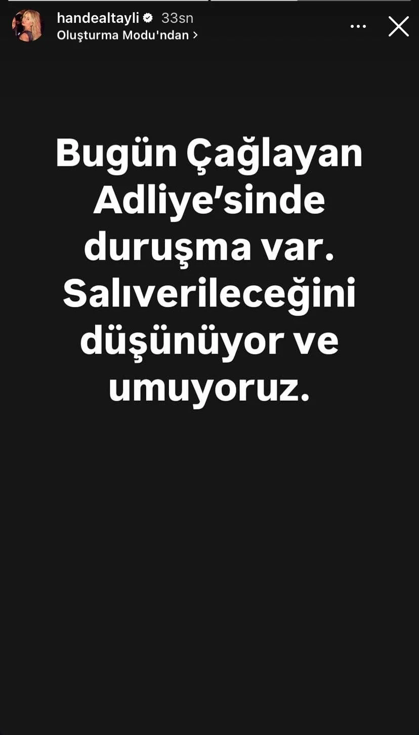 Hande Altaylı Paylaşımı