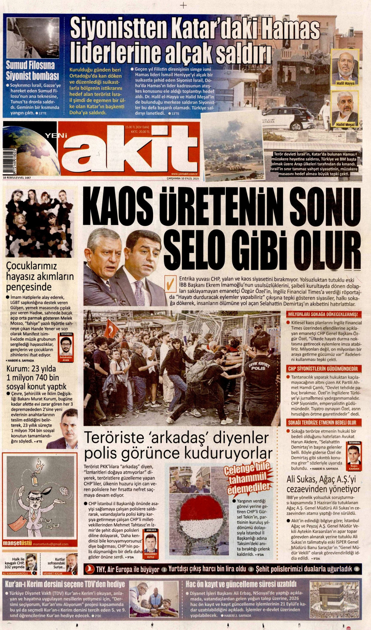 Yeni Akit Özel Tehdit
