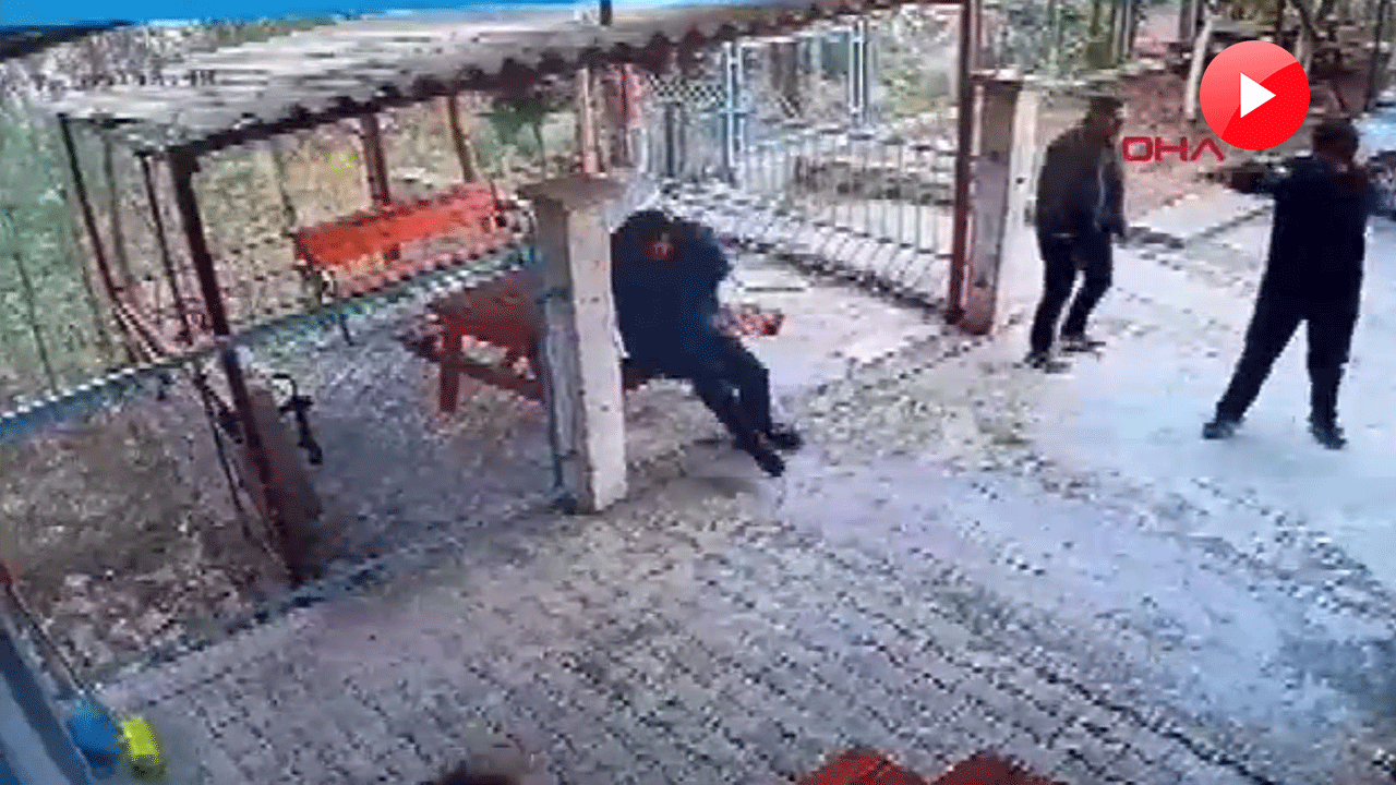 Ortaokul öğrencisinin okul müdürünü tüfekle vurma anı ortaya çıktı