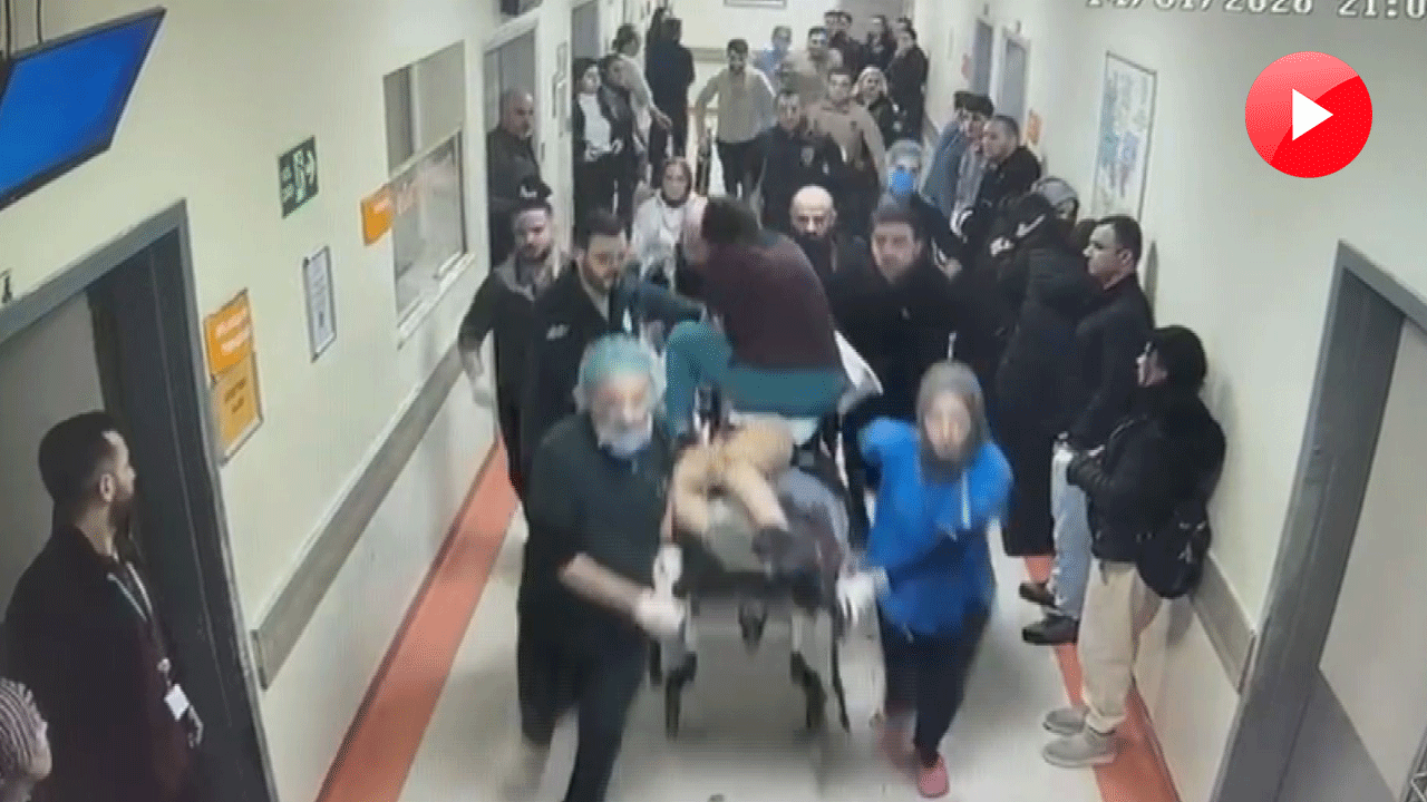 Atlas Çağlayan'ın hastaneye getirildiği anların görüntüsü ortaya çıktı