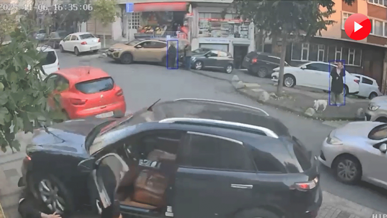 Kağıthane’de düştüğü araç üzerinden geçip duvara sıkıştırdı