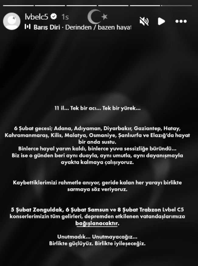 Lvbel C5 Konser Geliri