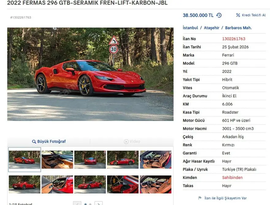 Engin Polat Kırmızı Ferrari