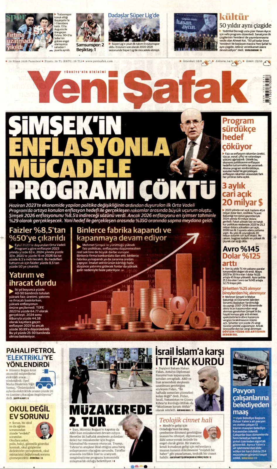Mehmet Şimşek Enflasyon