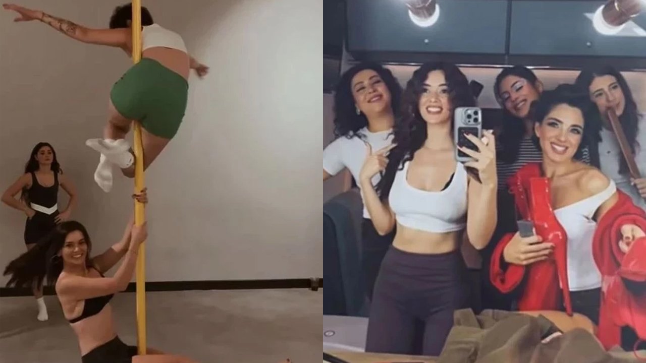 Ünlü Oyuncudan Yürek Hoplatan Direk Dansı