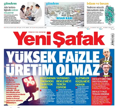 Yeni Şafak Mehmet Şimşek-1