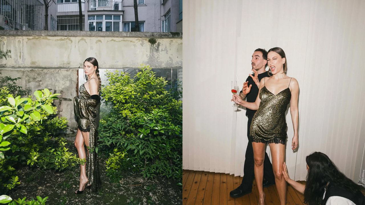 Serenay Sarıkaya'nın Leoparlı Kombini Olay Oldu