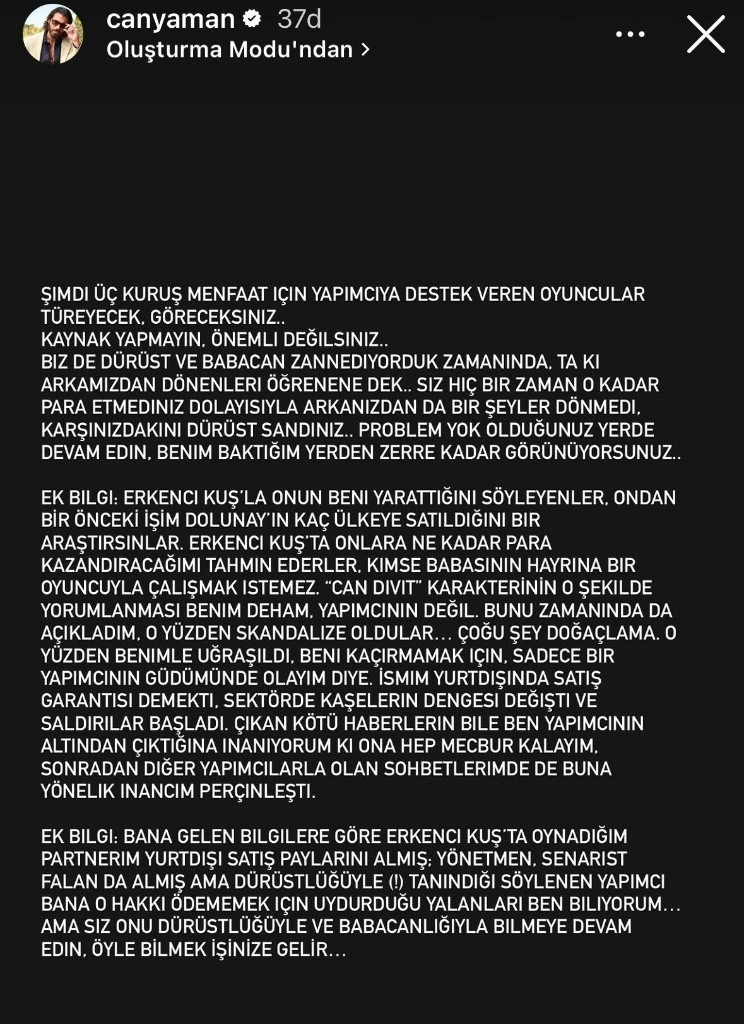 Can Yaman Isyan