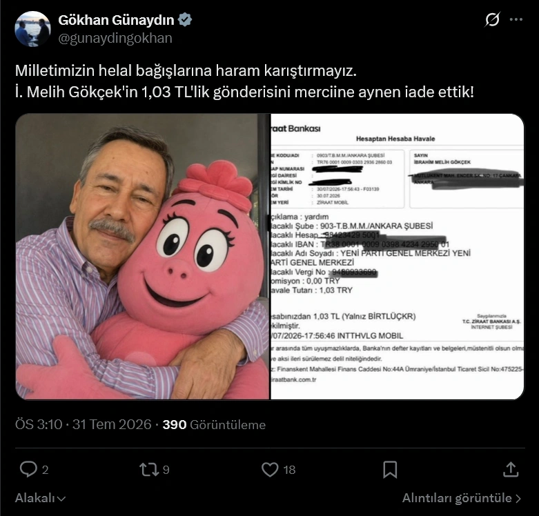 Gökhan Günaydın Melih Gökçek