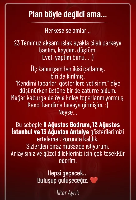 Ilker Ayrık Sağlık Durumu